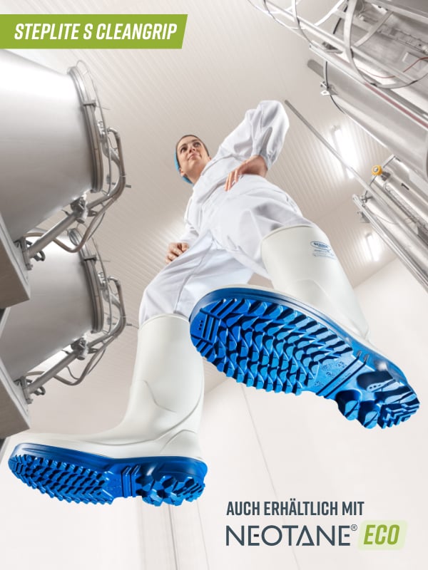 Bekina Boots_Campaign StepliteS CleanGrip Lebensmittel